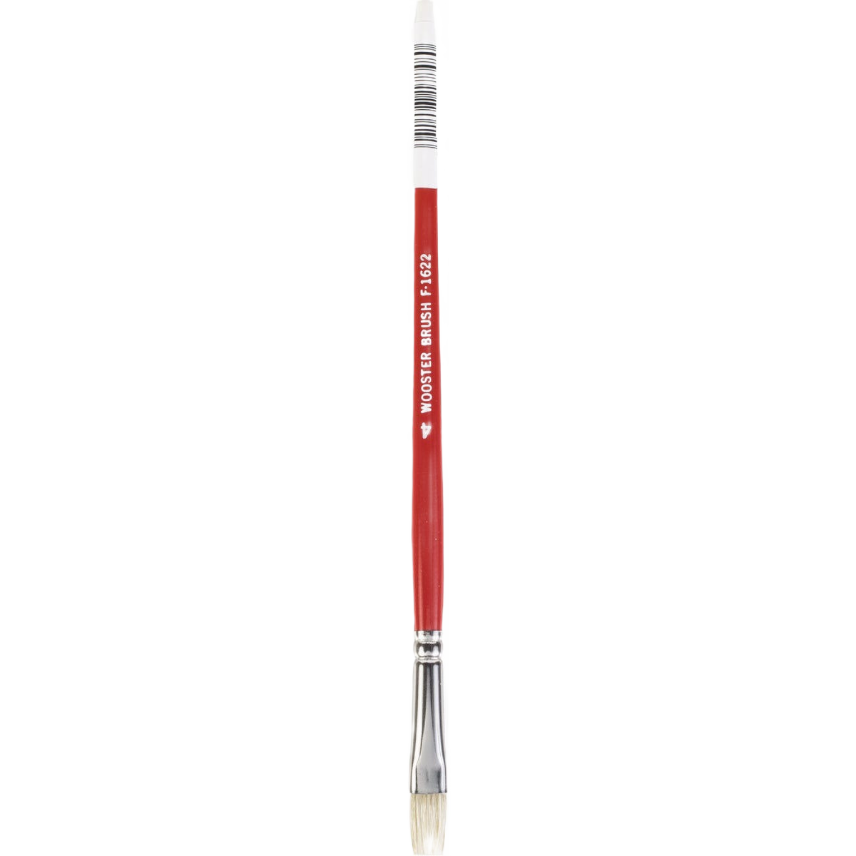 Red handle artist brush with white bristles for oil and acrylic painting in paint supplies collections under $50