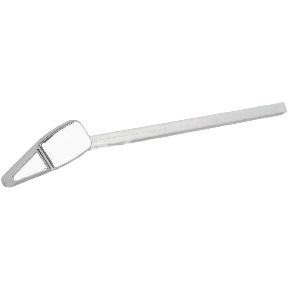 Chrome-plated flush tank lever with adjustable ABS plastic control arm for durable toilet repair and plumbing parts under $50