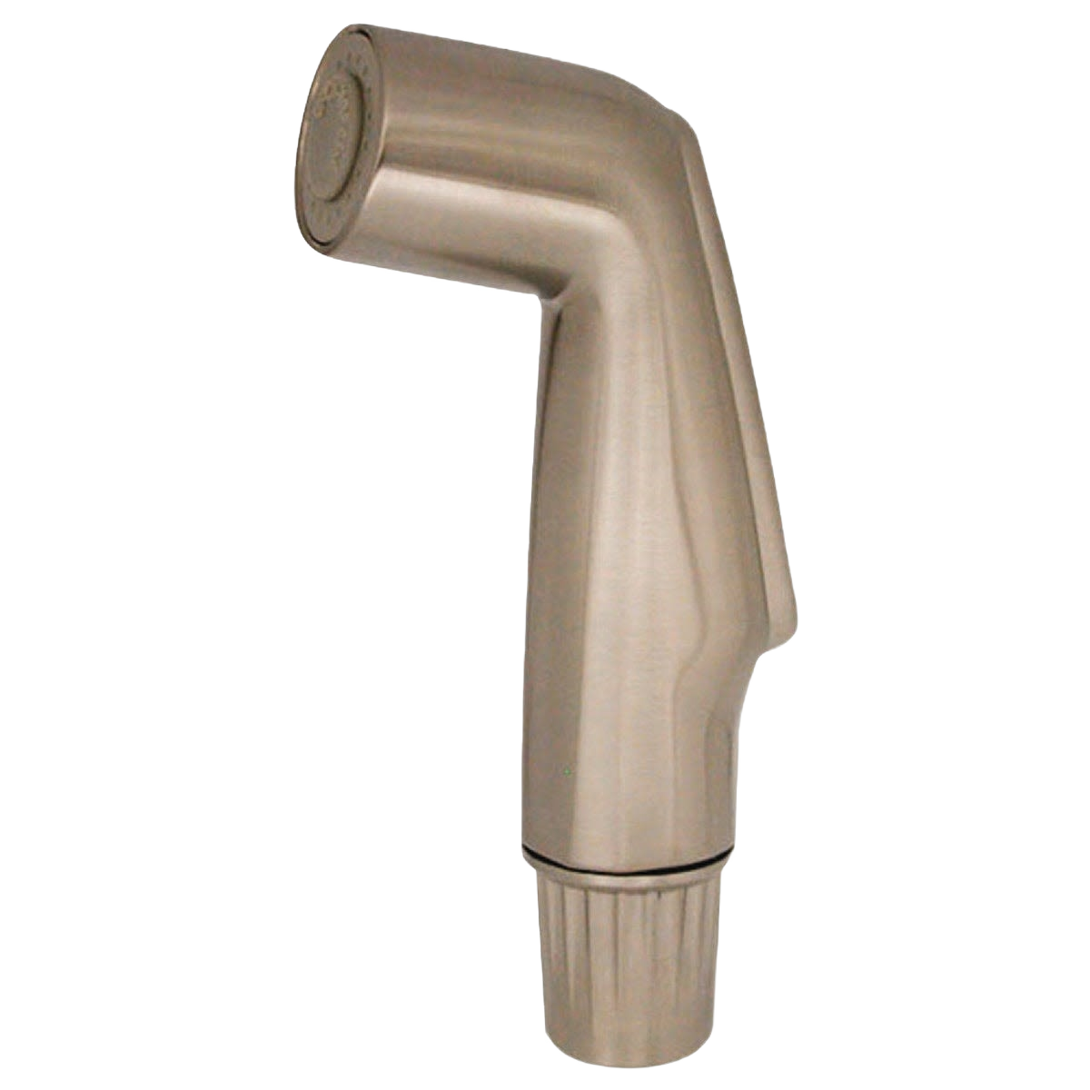 Brushed nickel kitchen sprayer head with ergonomic design for home improvement and kitchen tool upgrades