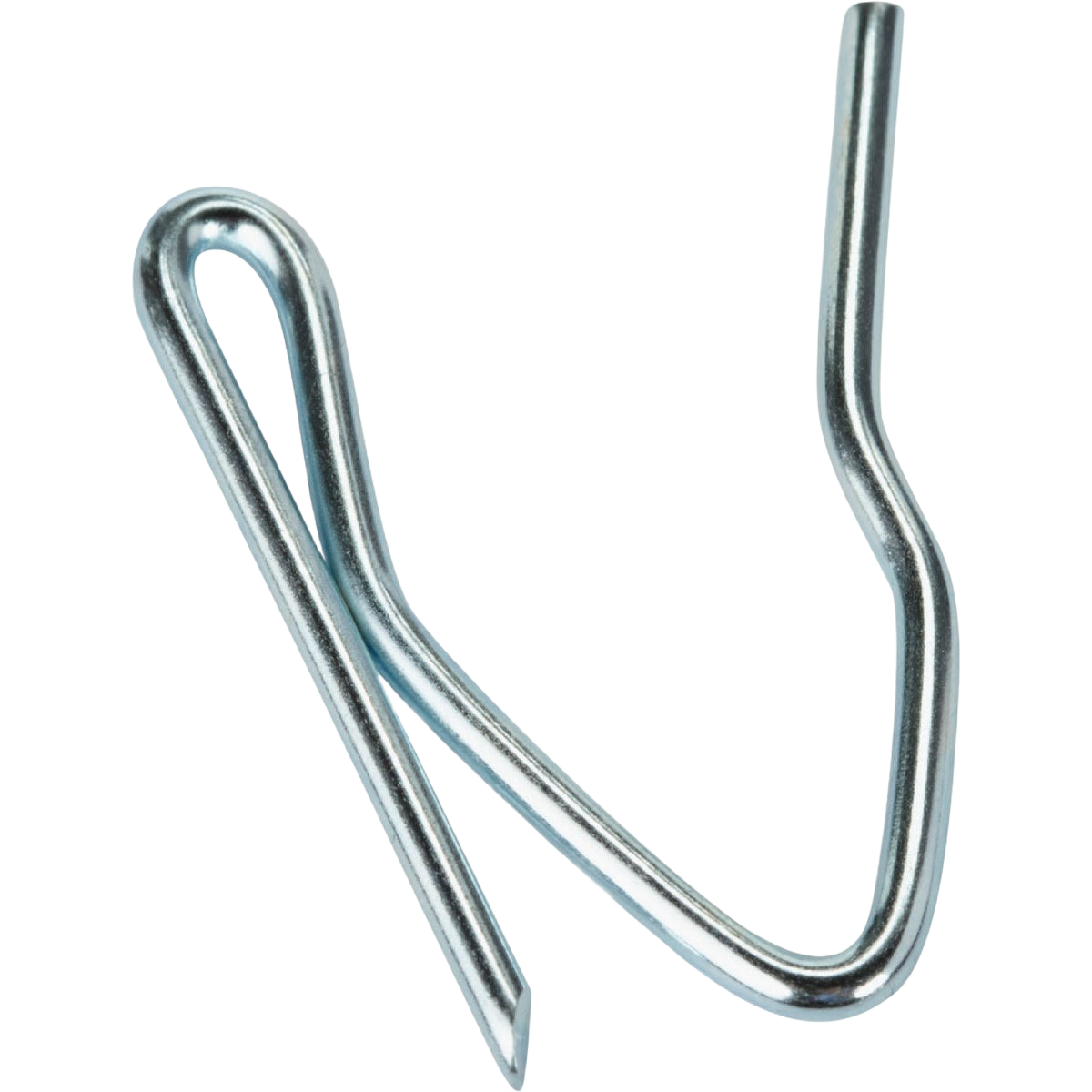 Galvanized steel pin-on hook designed for heavy-duty drapery use in home improvement projects