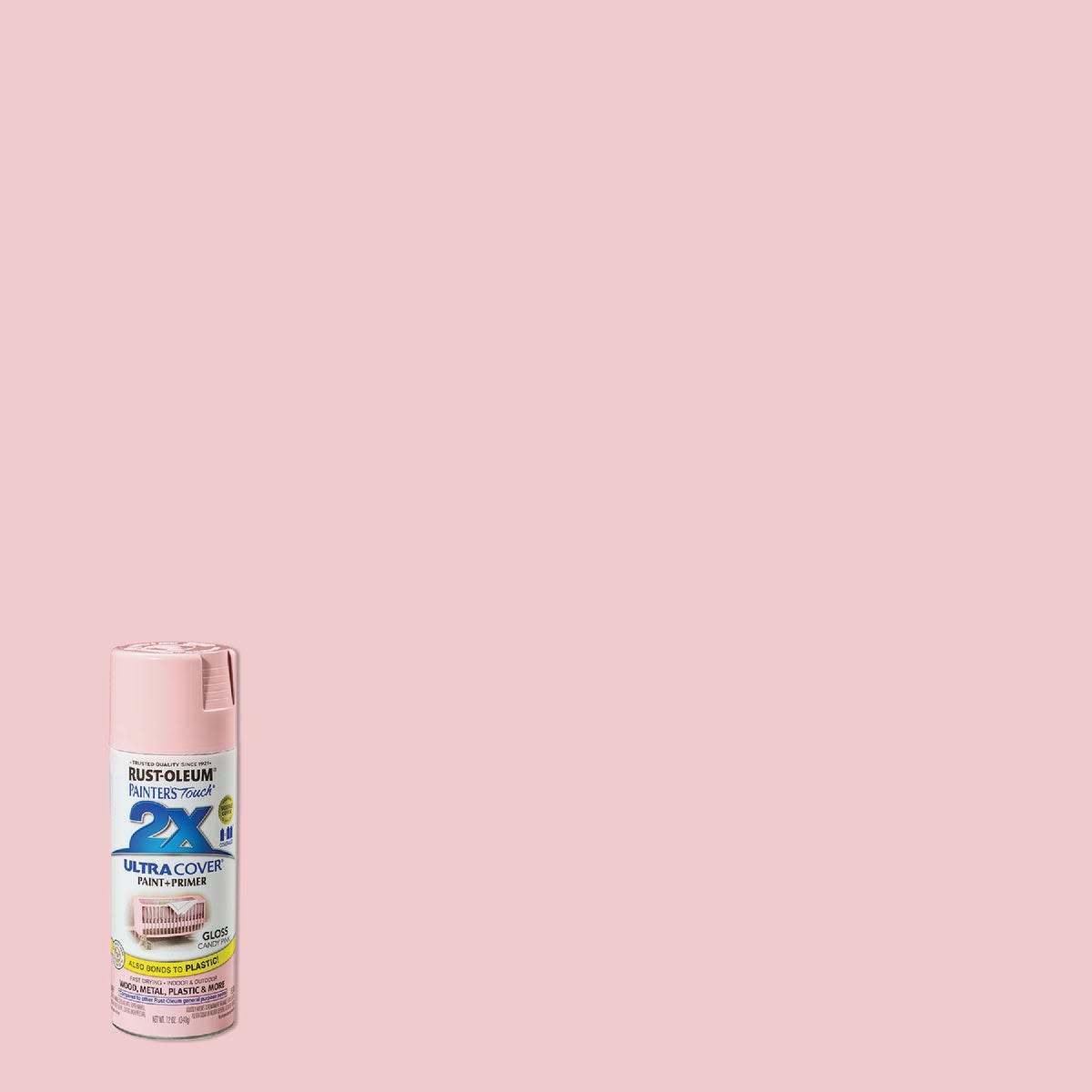 Rust-Oleum Candy Pink gloss spray paint can for home improvement and craft projects under $50 at Hartville Hardware