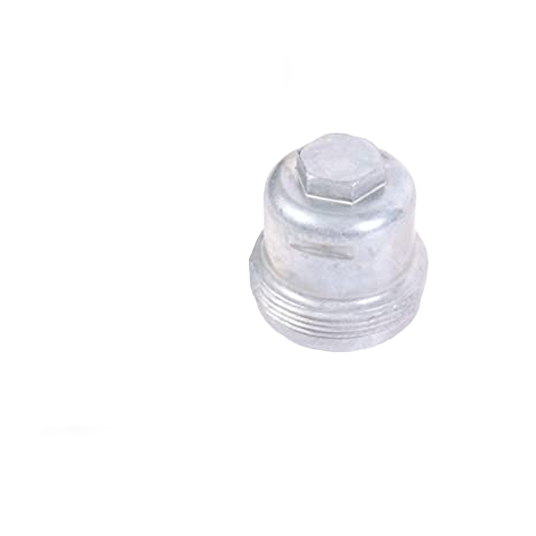 Silver metallic cup fuel strainer with hexagonal top for engine maintenance and tools projects