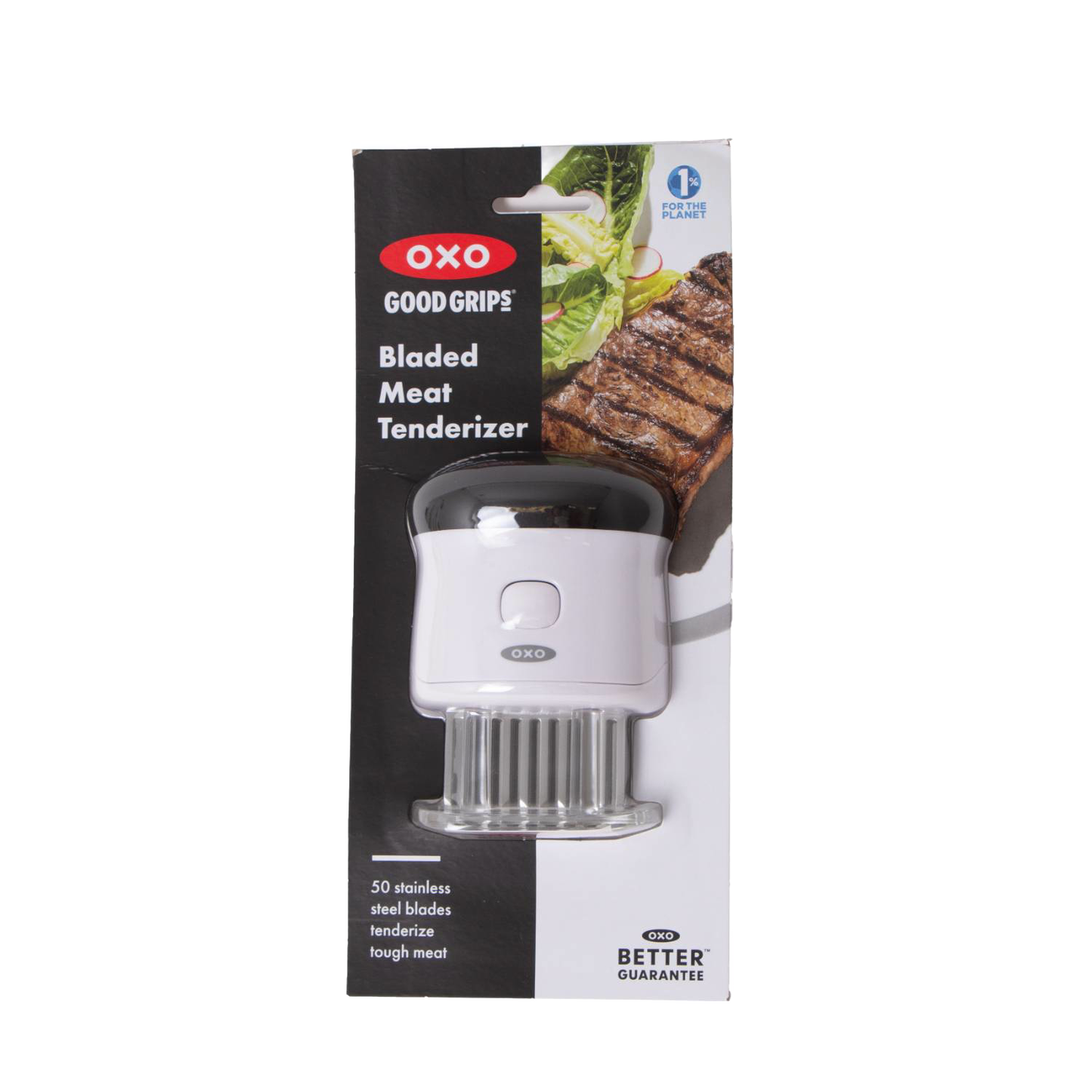 White and black bladed meat tenderizer with stainless steel blades in kitchen utensils under $50 collection