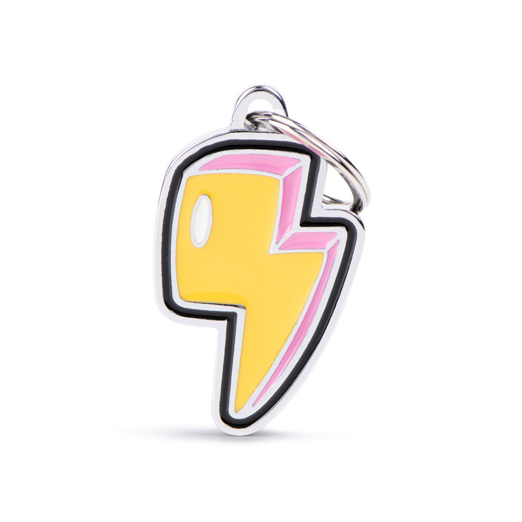 MyFamily Charms Lightning Pet Tag