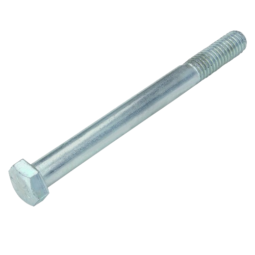 Silver metal cap screw with hex head and threaded shaft for John Deere parts and hardware collections