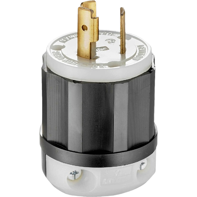 Industrial grade locking cord plug with 3-wire configuration for electrical and home improvement applications under $50 collections