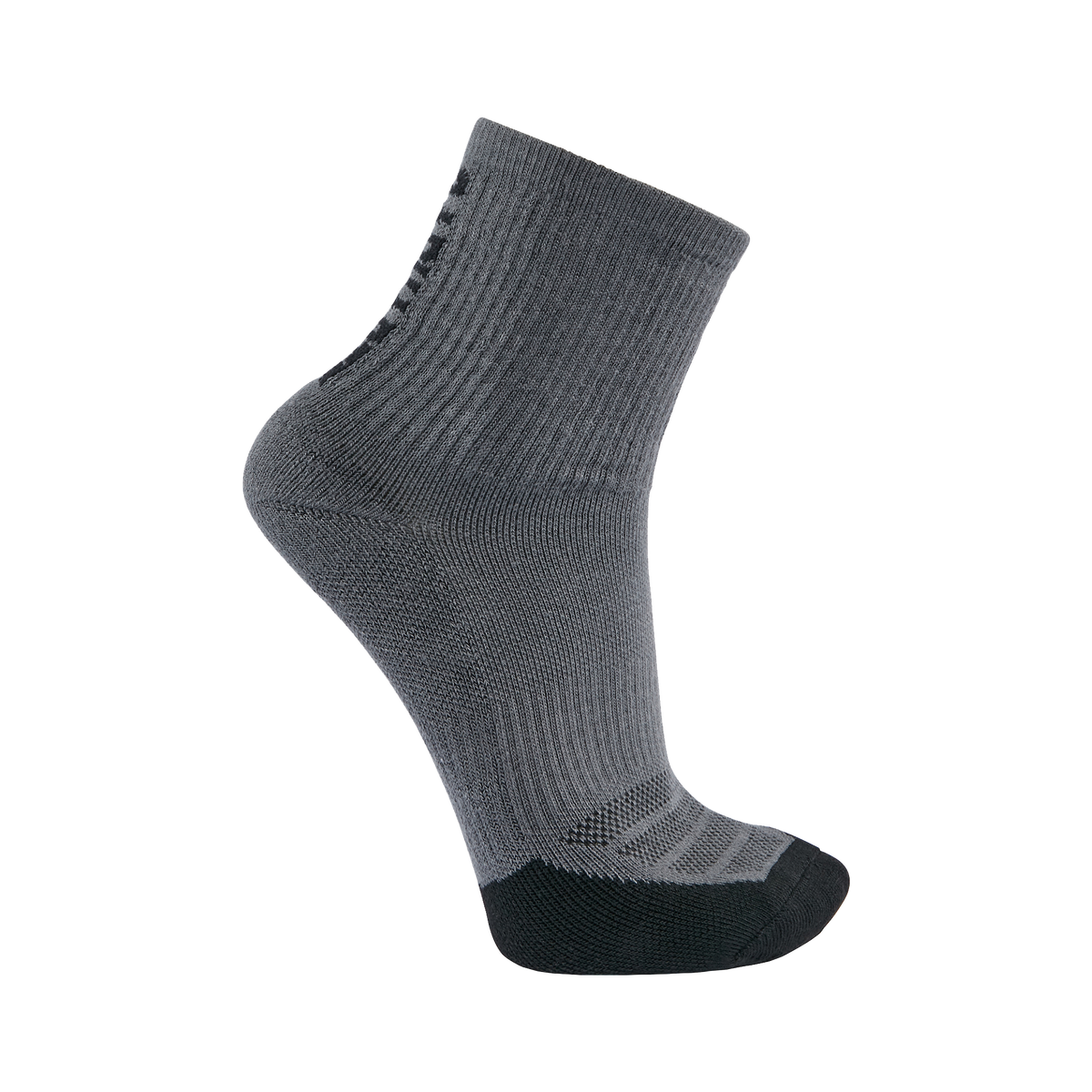 Carhartt Carhartt Force® Midweight Logo Short Crew Sock 3-Pack - Carbon Heather, Large