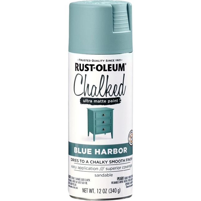 Rust-Oleum Blue Harbor spray paint can for specialty paint and home improvement under $50 collections