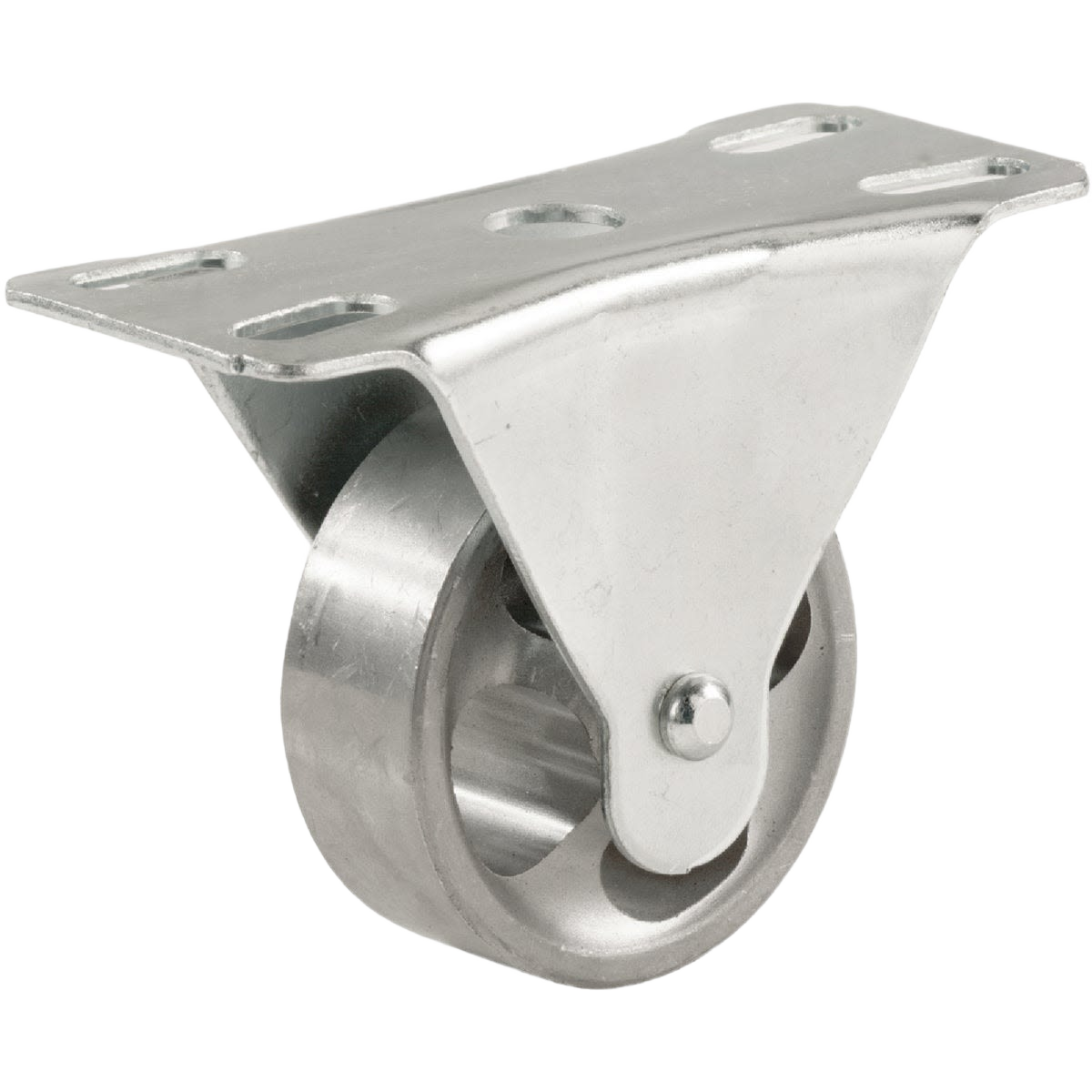 2-inch cast-iron rigid caster with metal plate for furniture and hardware applications in home improvement collections