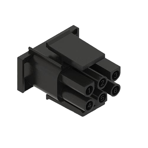 Black electrical connector housing with 6 cavities for John Deere parts and accessories under $50 collections