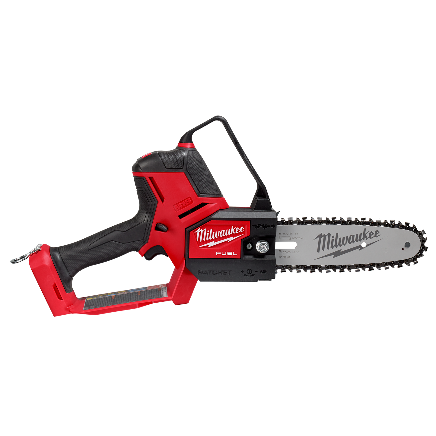 Compact red and black cordless pruning saw with 8-inch blade designed for efficient home improvement cutting tasks