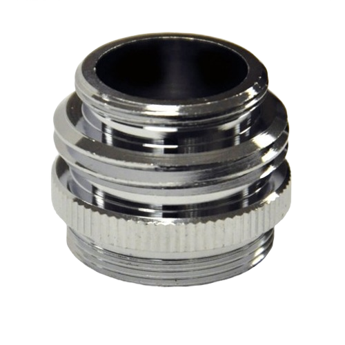 Chrome hose adapter connector for faucets in plumbing parts and faucet repair collections under $50