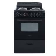 Avanti 24" Electric Range Oven with Framed Glass Door - Black