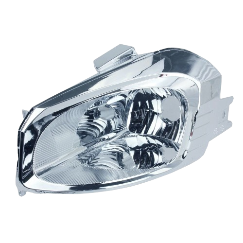 Left side hood reflector with chrome finish designed for automotive and John Deere equipment parts and accessories.