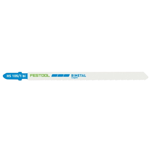 Single Festool HS 105/1 bi bimetal jigsaw blade for steel and stainless steel cutting in power tool accessories