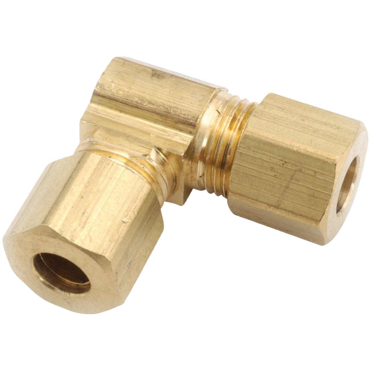 Brass 90-degree compression elbow fitting for 5/16-inch tubing in plumbing, irrigation, and pipes & fittings collections under $50