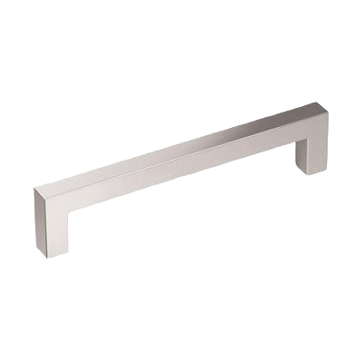 Polished chrome cabinet pull with modern square design for hardware and furniture accessories under $50 collections