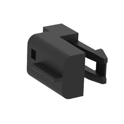 Black 3-cavity electrical connector housing for John Deere parts and accessories in tools and home improvement collections