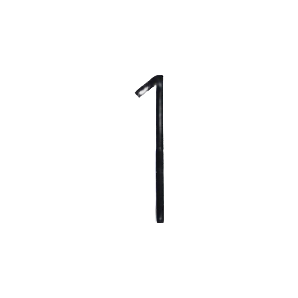Black floating mount house number one for home improvement and outdoor address display