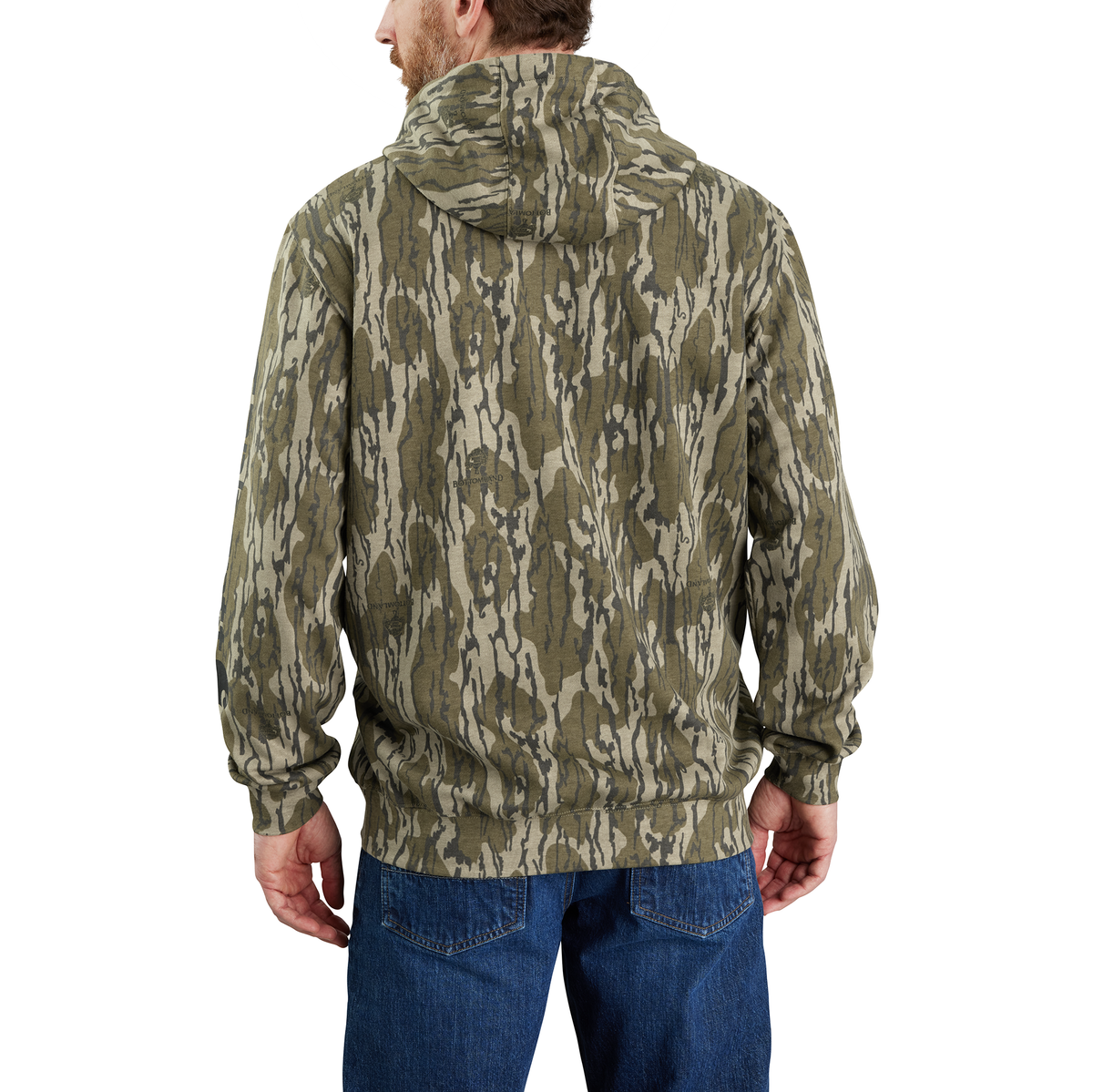 Carhartt Marquette Mossy Oak Camo Sweatshirt - Mossy Oak Bottomland Camo, Large
