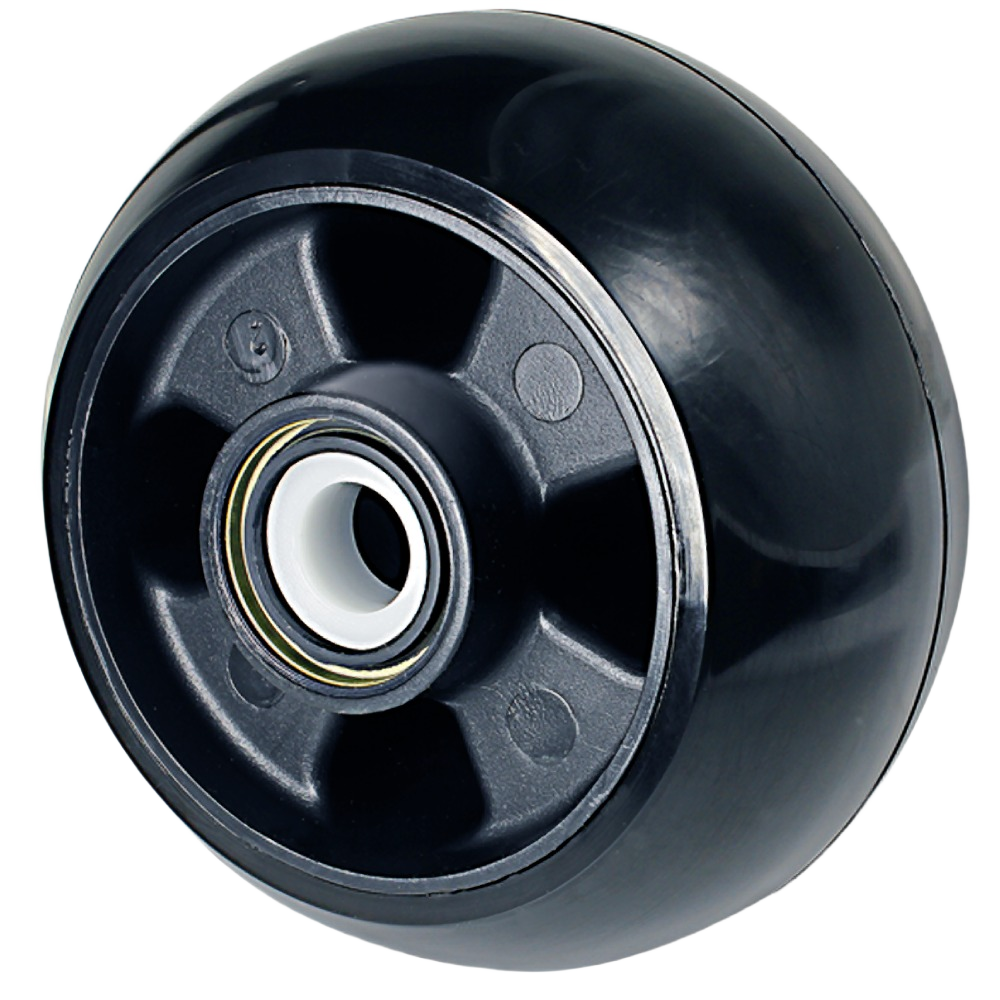 Black durable gauge wheel with central bearing for John Deere parts and automotive tools under $50 collection