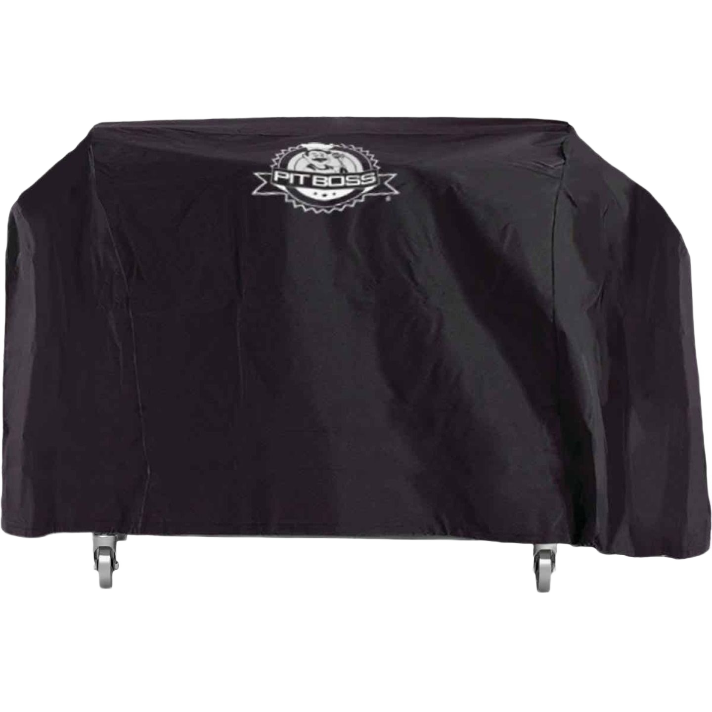 Black polyester deluxe griddle cover with logo for 4-burner grills in grill accessories and outdoor living under 100 collection