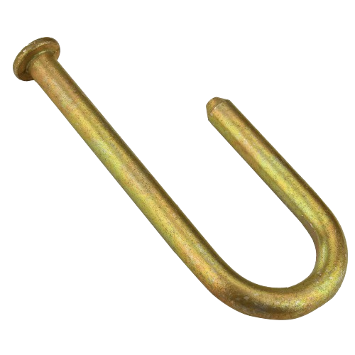 Yellow zinc-plated bent pin fastener for John Deere parts and hardware in tools and home improvement collections