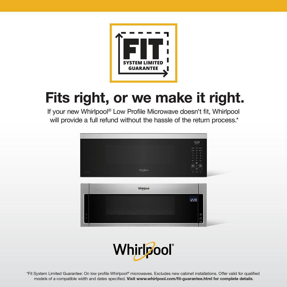 1.1 cu. ft. Smart Low Profile Microwave Hood Combination with 450 CRM 4-Speed Venting