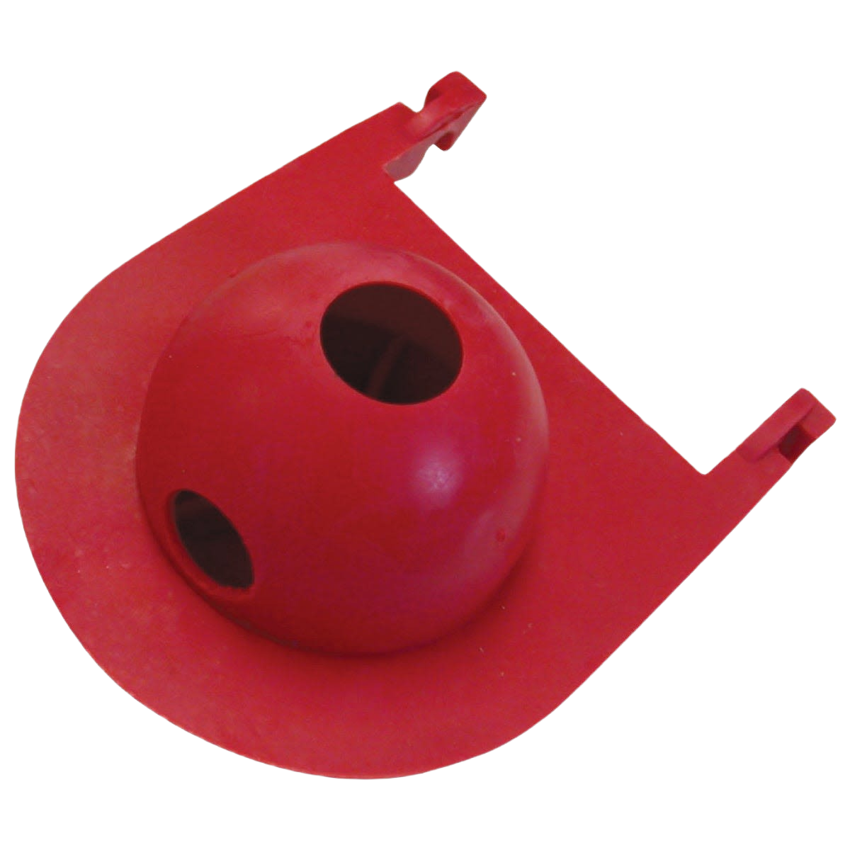 Red rubber Kohler-compatible Class 5 toilet flapper designed for efficient flush control in home plumbing repairs