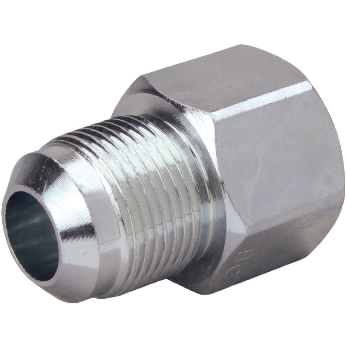 Threaded steel female union gas fitting with hexagonal nut for plumbing systems under $50 and home improvement tools