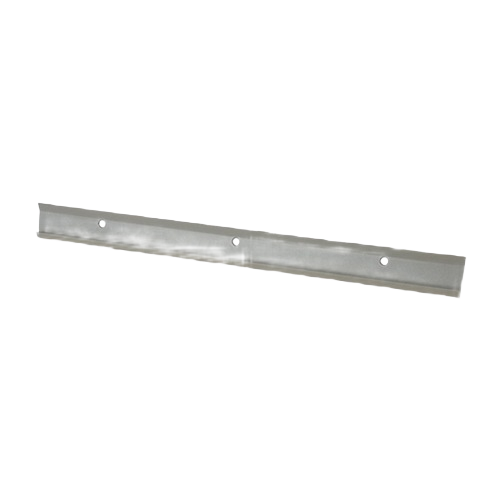 Nickel hanging rail with pre-drilled holes for customizable storage and organization in home improvement tools category