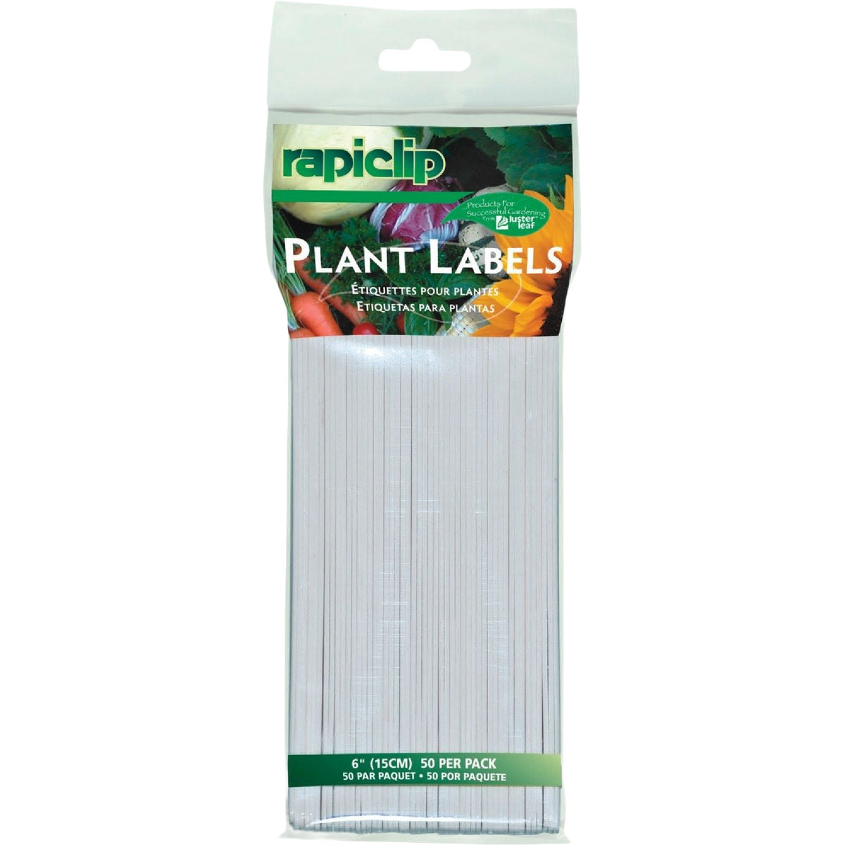 Pack of 50 white plastic garden markers for plant identification in lawn and garden and outdoor living under $50 collection