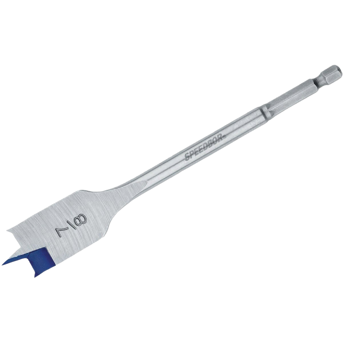 Irwin Speedbor spade bit with Blue-Groove point for efficient wood drilling in tool accessories and power tool collections under $50