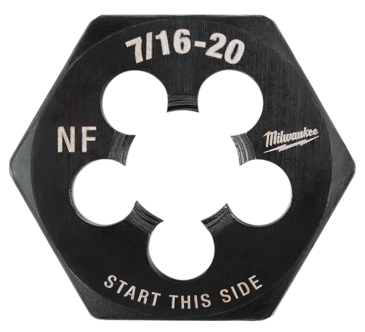 Milwaukee 7/16"-20 NF 1-Inch Hex Threading Die