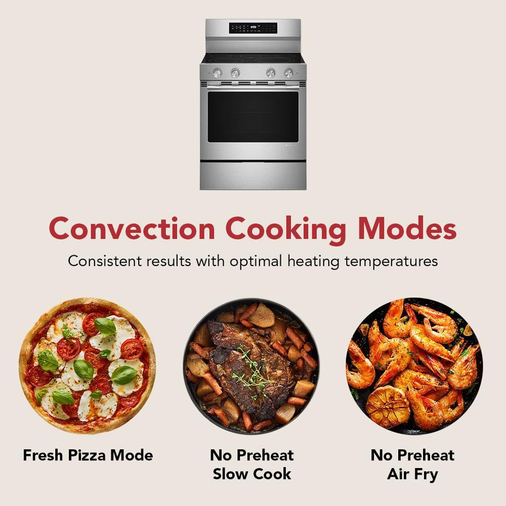 5.3 Cu. Ft. Smart Freestanding Electric Range with Convection Cooking Modes