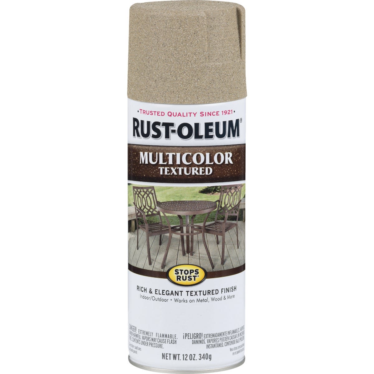 Multicolor textured spray paint can with rust-preventive formula for home improvement and paint supplies collections under $50