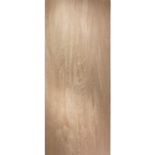 Light natural birch hollow core door panel in prehung style for interior use in home improvement collections
