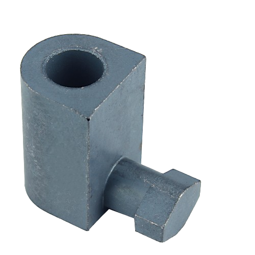 Gray metal snow blower lift lever link component for tools and home improvement applications
