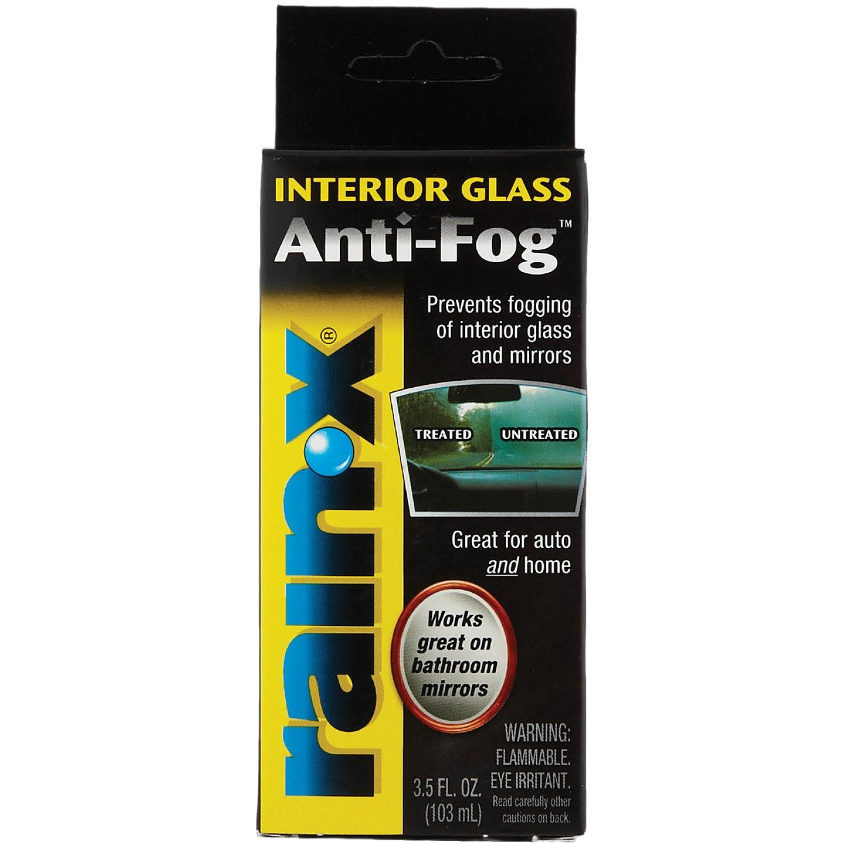 Rain-X Interior Glass Anti-Fog cleaner packaging for automotive and home use under $50 collection