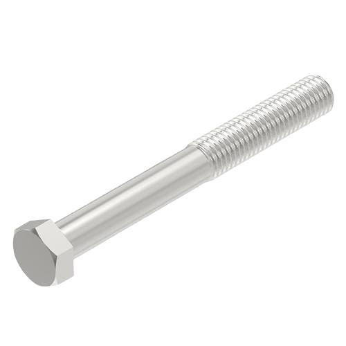 Silver hexagonal head screw with threaded shaft for John Deere parts and accessories collections