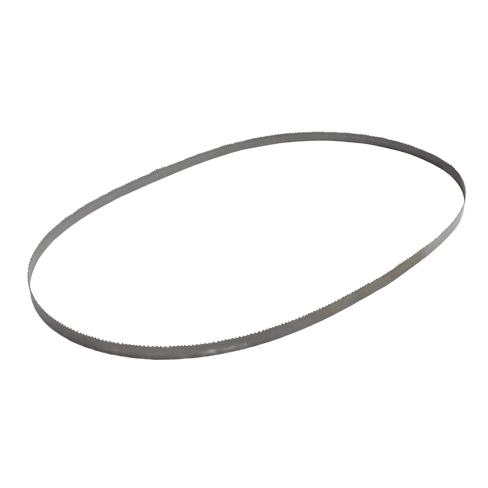 Single metal band saw blade with fine teeth for cutting metal in power tool and woodworking accessories collections