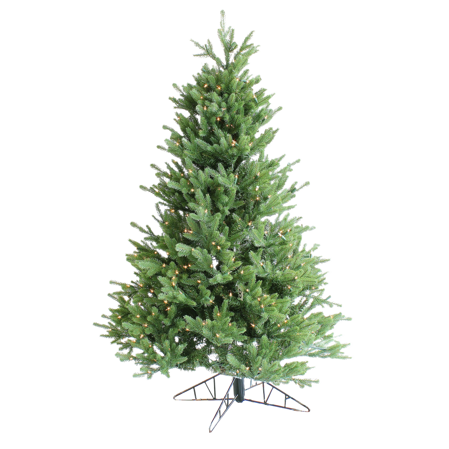5 ft. Aspen Green Spruce Christmas Tree with clear incandescent lights, ideal for festive holiday decor collections