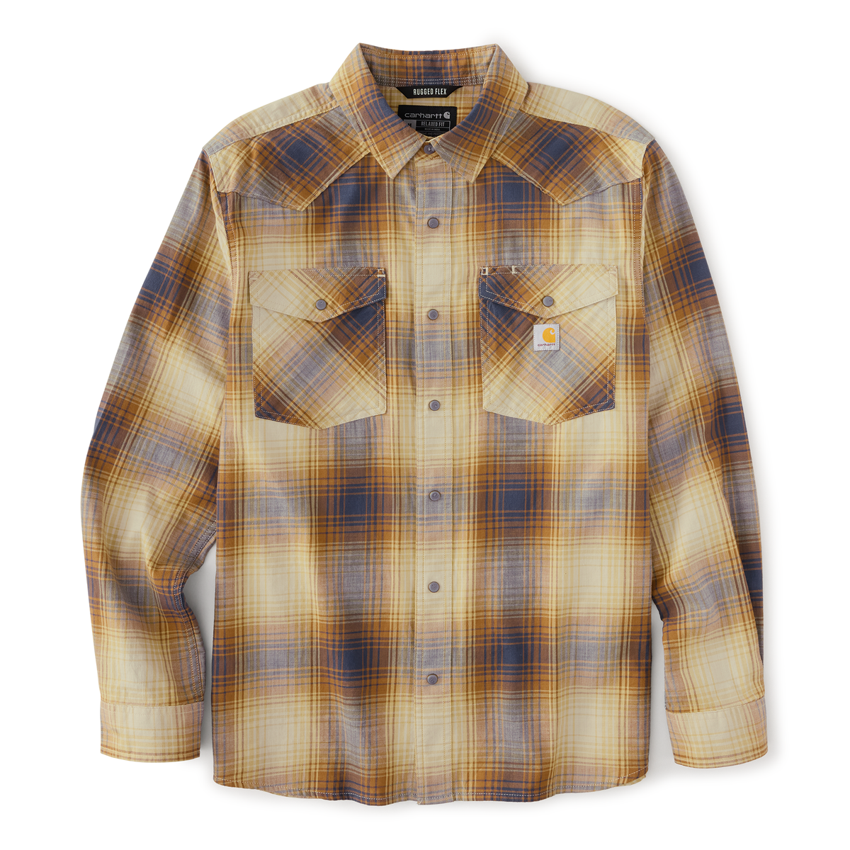 Carhartt Men's Montana Bozeman Relaxed Long Sleeve Plaid Shirt