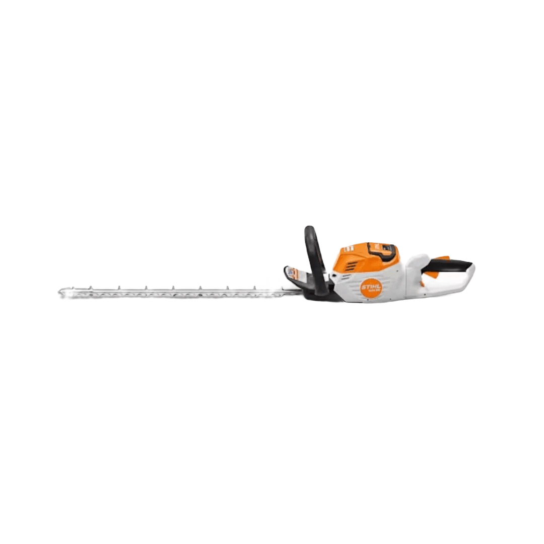 Orange and white cordless hedge trimmer with 24-inch blade for precise trimming in home improvement projects