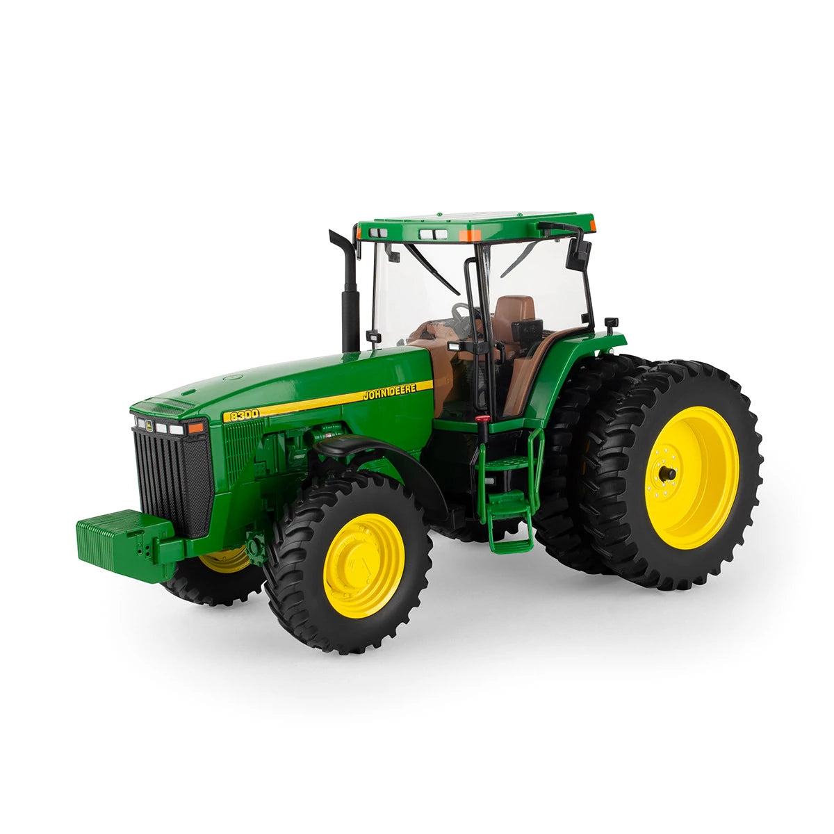 Green and yellow scale model tractor with front wheel assist and dual rear tires in Vehicles & Remote Controlled Toys collection