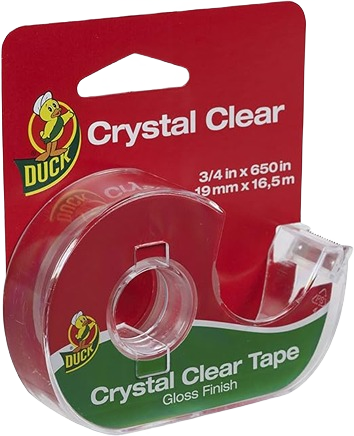 Clear tape with dispenser in glossy finish for office supplies, stationery, and wrapping tasks under $50 collection