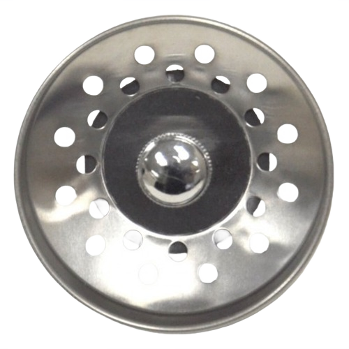 Chrome plastic strainer basket with center post for sink repair and plumbing parts under $50 collections