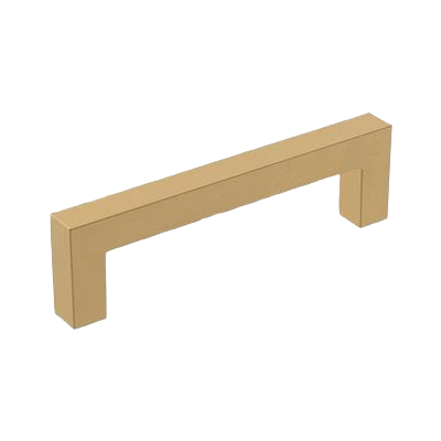 Champagne bronze cabinet pull with modern square design, part of hardware and furniture accessories collections