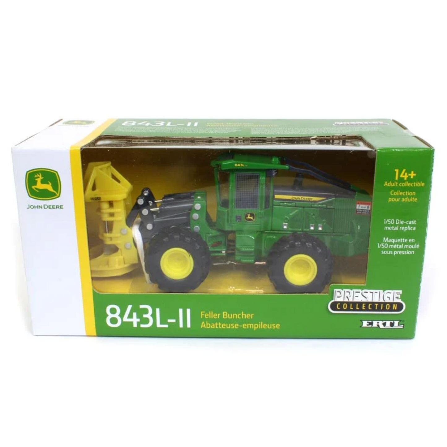 John Deere 1:50 Scale 843L-II Wheeled Feller Buncher