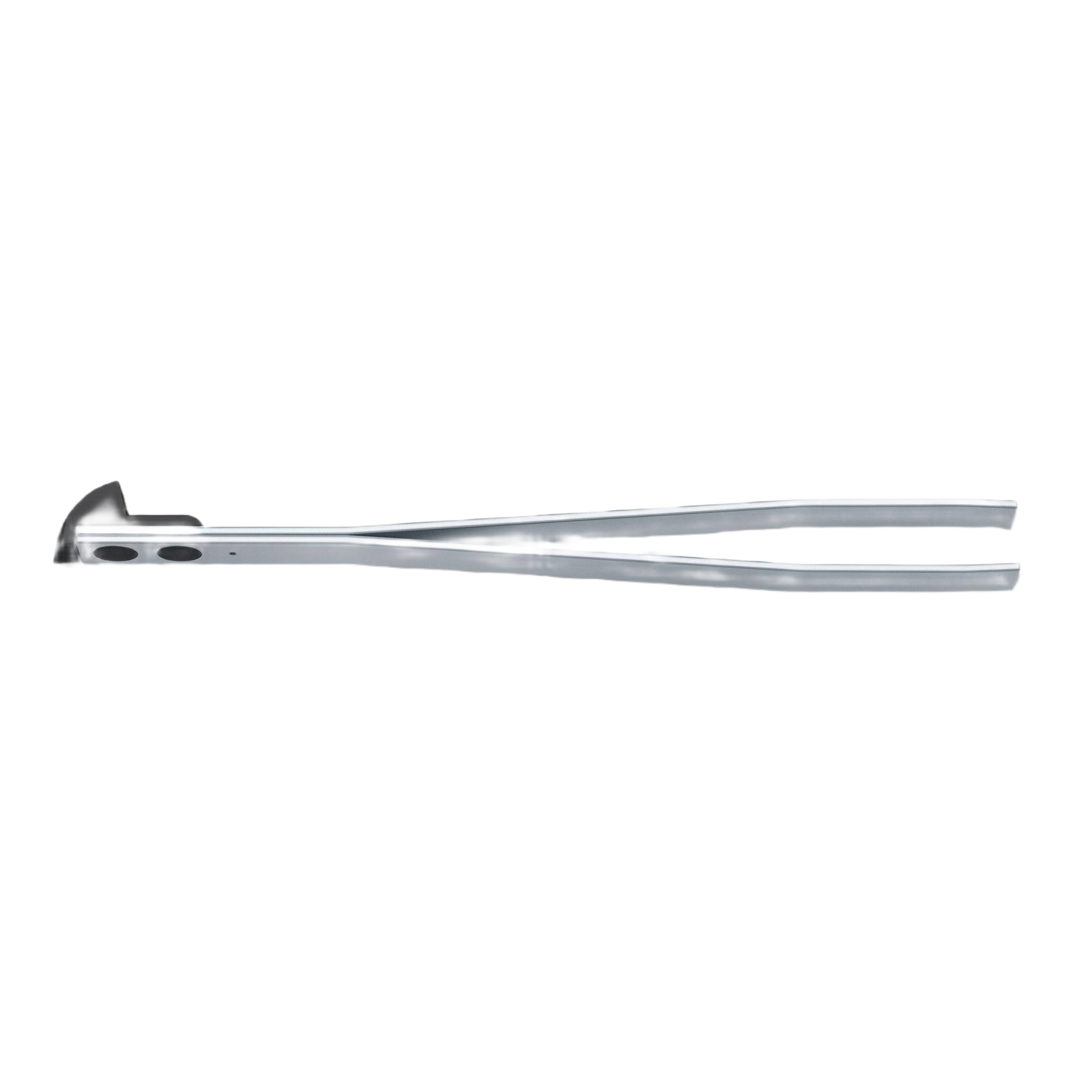 Large black stainless steel tweezers for precise handling in cutting tools, hand tools, and woodworking tool collections.